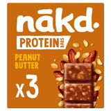 Nakd Protein Peanut Butter Bars 3x45g multipack, imported from the UK