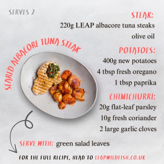 LEAP Albacore Tuna Steaks 220g, UK version