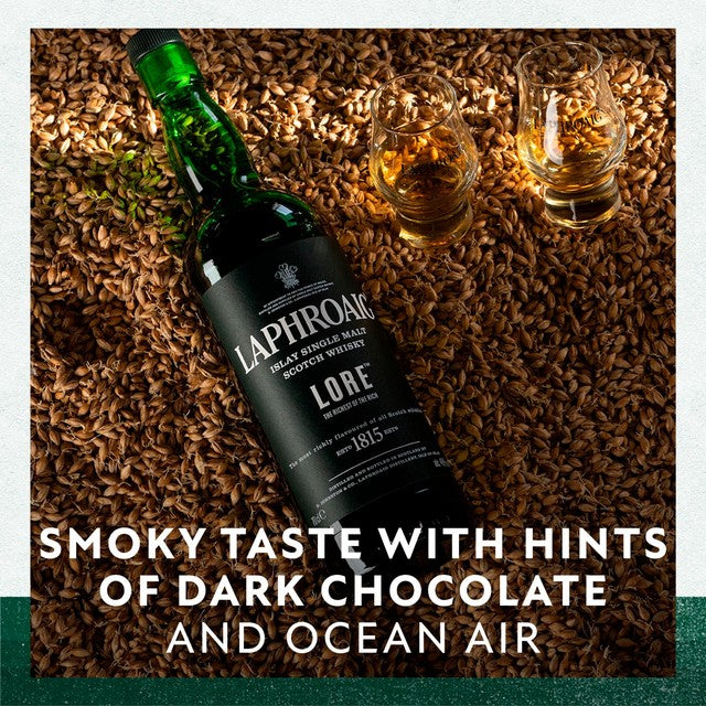 Laphroaig Lore Islay single malt Scotch whisky 70cl, UK version