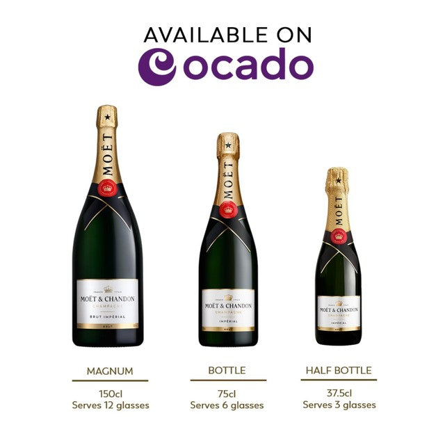 Moet & Chandon Brut Imperial Champagne 75cl, imported from the UK