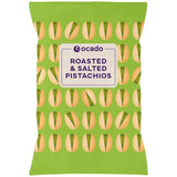 Ocado roasted and salted shell-on pistachios 200g, imported from the UK