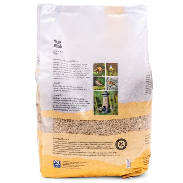 National Trust Sunflower Hearts 2kg, imported from the UK