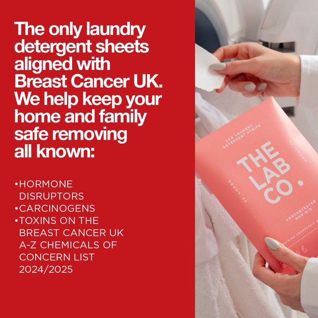 The Lab Co. non-bio laundry sheets energising scent 32 loads (British brand)