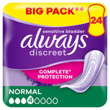 Always Discreet Inkontinenz-Einlagen Normal 24er-Pack – Britisches Produkt
