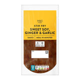 M&S sweet soy garlic and ginger stir fry sauce 150g, imported from the UK