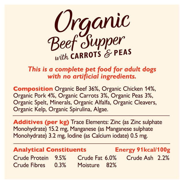 Lily's Kitchen organic dog food dinners multipack 10x150g, UK version