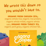 Edgard & Cooper gluten free organic turkey and chicken dry dog food 2.5kg - British product