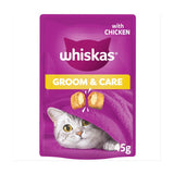 Whiskas Groom & Care cat treat biscuits chicken, imported from the UK