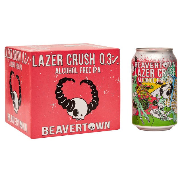 Beavertown Lazer Crush Alcohol Free IPA 4 x 330ml - British product