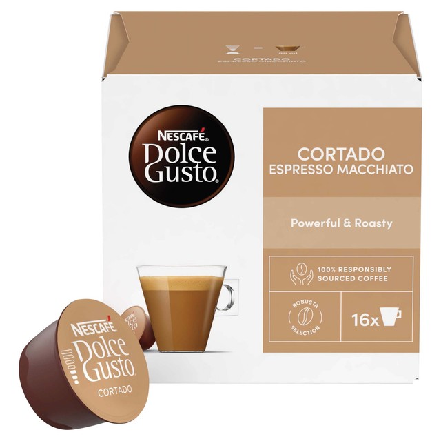 Nescafe Dolce Gusto Cortado coffee pods 16 caps, imported from the UK