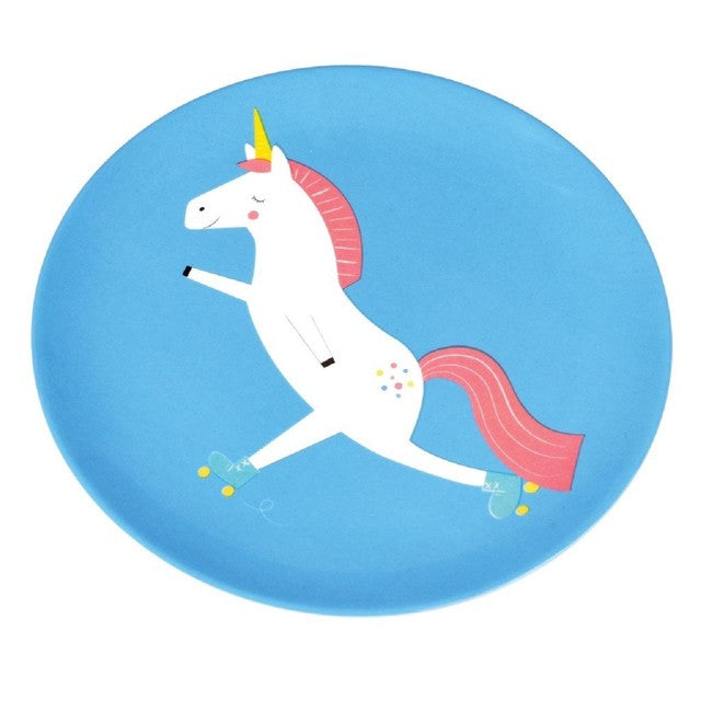 Rex London unicorn melamine plate 20cm, imported from the UK