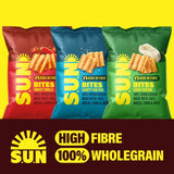 SunBites sour cream black pepper multipack snacks 6x25g (British brand)