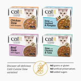 Catit beef stew wet cat food 95g - British product