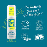 Salt of the Earth natural deodorant spray 100ml (British brand)