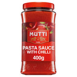 Mutti tomato and chilli arrabbiata pasta sauce 400g, imported from the UK