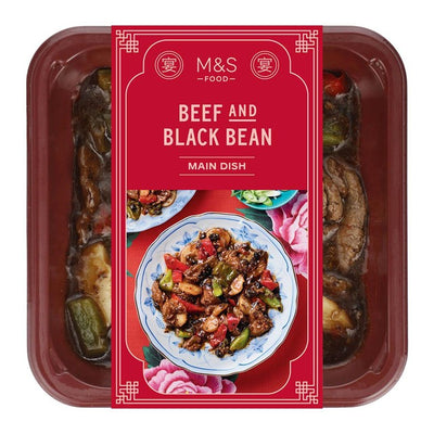 M&S Biff & Svartbønnesaus Ferdigrett 350g