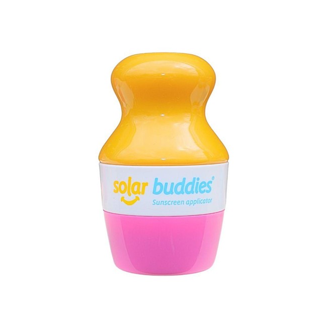 Solar Buddies kids sun cream applicator roll on sponge pink 100ml (British brand)
