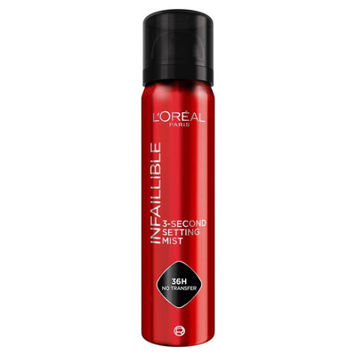 M&S L'Oreal Paris Infallible 3-Second Setting Mist Makeup Setting Spray 75ml- Buy online at McGrocer