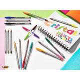 Bic Cristal Large Smooth Glide Blue ballpoint pens pack of 5 - British product