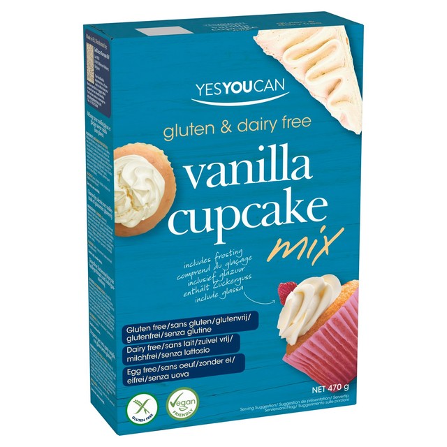 YesYouCan vanilla cupcake mix 470g (British brand)