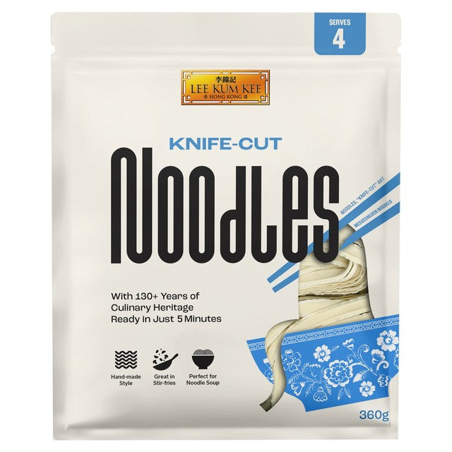 Lee Kum Kee knife-cut noodles 4 portion, imported from the UK