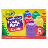 Crayola washable kids paint assorted colors 6 per pack - British product
