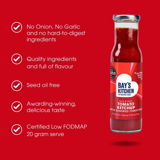 Bay's Kitchen tomato ketchup with sundried tomatoes 270g - British product
