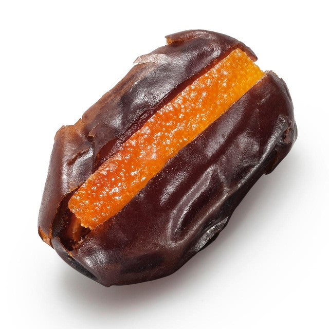 What a Date candied orange peel with organic dates, UK version