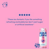 Aqua Libra raspberry blackcurrant water 4x330ml - British product