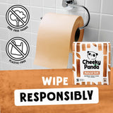 The Cheeky Panda natural colour bamboo toilet tissue 9 pack (British brand)