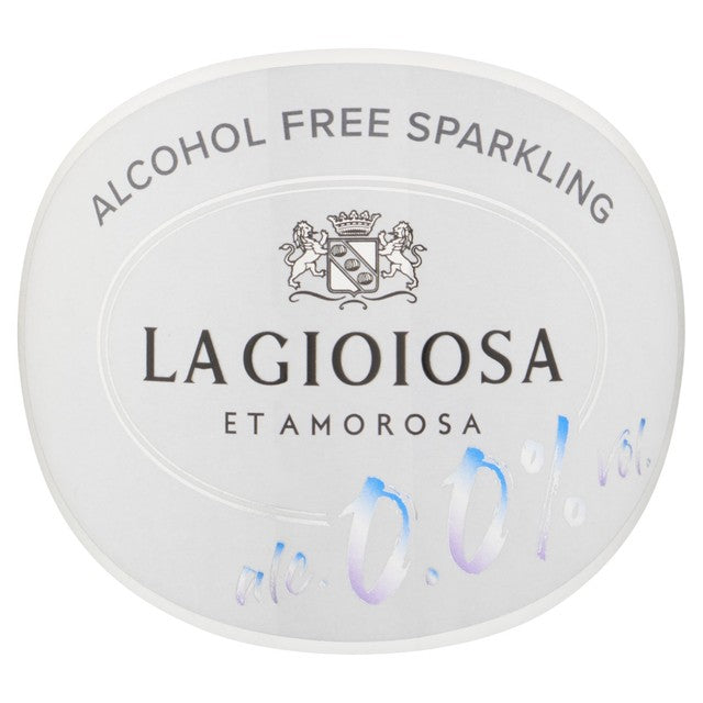 La Gioiosa alcohol free sparkling wine 0.00% 75cl, UK version