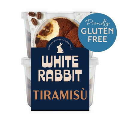 M&S White Rabbit Classic Tiramisu Gluten Free Dessert 2 x 95g- Buy online at McGrocer