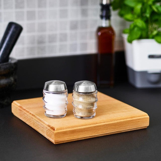 Cole & Mason Bray salt and pepper glass shakers 70mm - British product