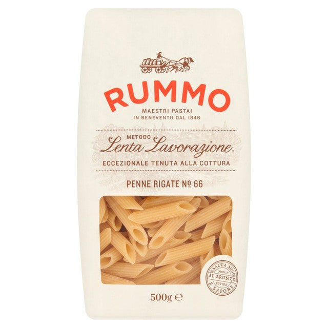 RUMMO Penne Rigate pasta 500g, imported from the UK