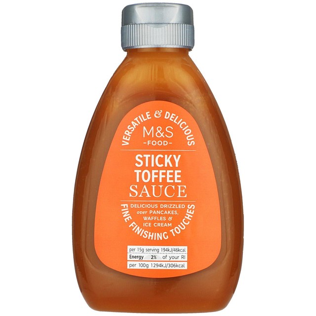 M&S sticky toffee sauce 310g, imported from the UK