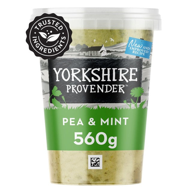 Yorkshire Provender pea and mint soup with crème fraiche 560g (British brand)