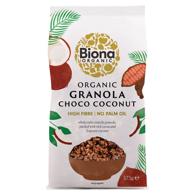 Biona choco-coco crunchy granola 375g - British product