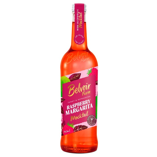 Belvoir Farm Raspberry Margarita Mocktail, imported from the UK