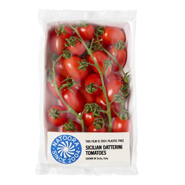 Natoora Sicilian Datterini Tomatoes 350g, imported from the UK