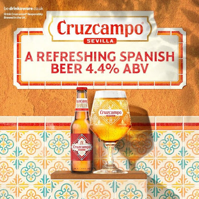Cruzcampo Lager Beer Bottles 12 × 330 مل