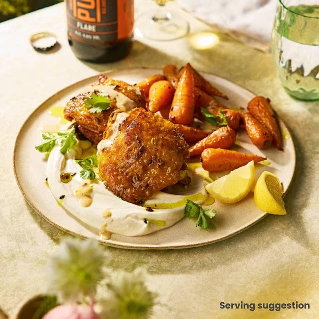 Ocado British chicken thighs skin-on 1kg, imported from the UK