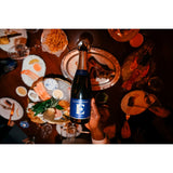 Elton John non-alcoholic sparkling drink Blanc de Blancs 0% (British brand)