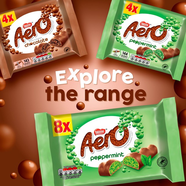 Aero milk chocolate bar multipack (4 x 27g) - British product