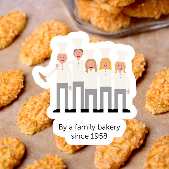 Buiteman Cheddar cheese biscuits in a box - British product