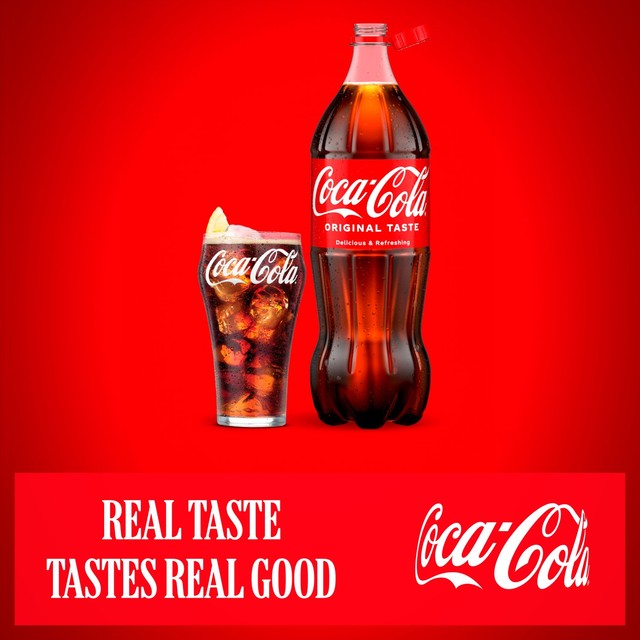 Coca-Cola Original Taste Sparkling Cola 1.75L - British product