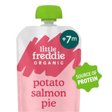 Little Freddie organic salmon pie baby food pouch 120g, UK version