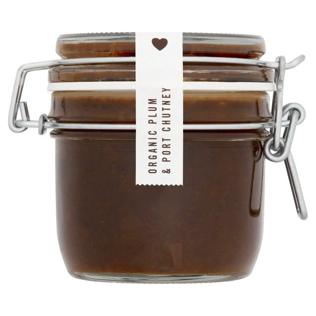 Daylesford Organic Plum & Port Chutney 220g - British product