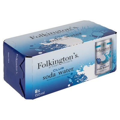 Folkington's Club Sodavann Sprudlevann 8 x 150ml