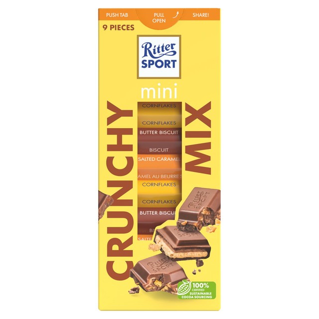 Ritter Mini Crunch Tower chocolate box 150g, imported from the UK