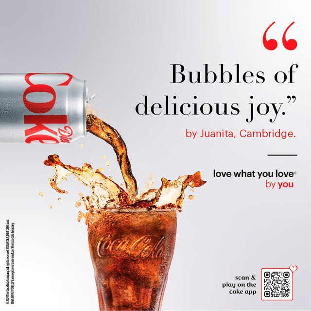Coca-Cola diet cola 24x330ml - British product